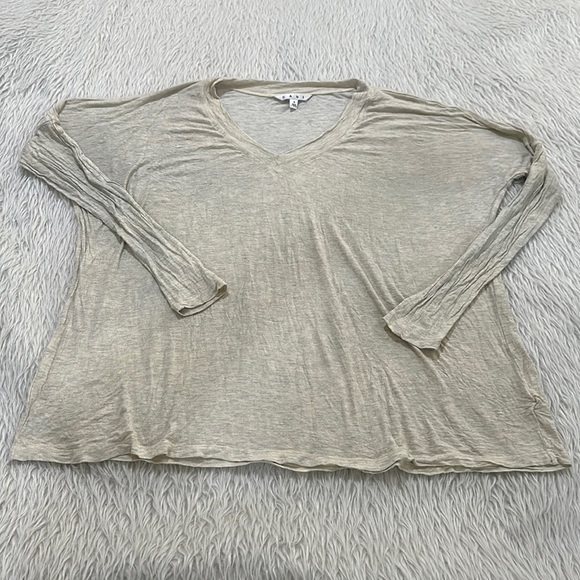 Cabi women’s brown gold sparkling long sleeve shirt size small - Picture 1 of 6